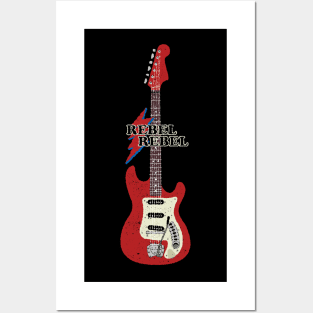 Rebel Rebel Electric Guitar Posters and Art